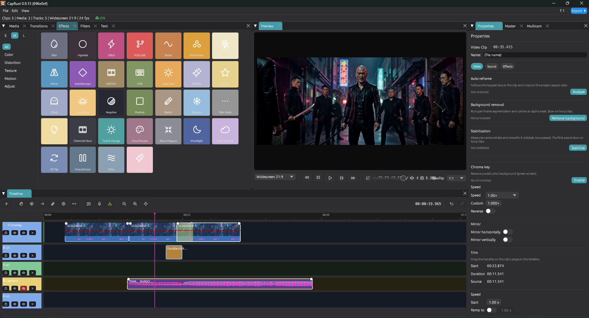 Effects browser