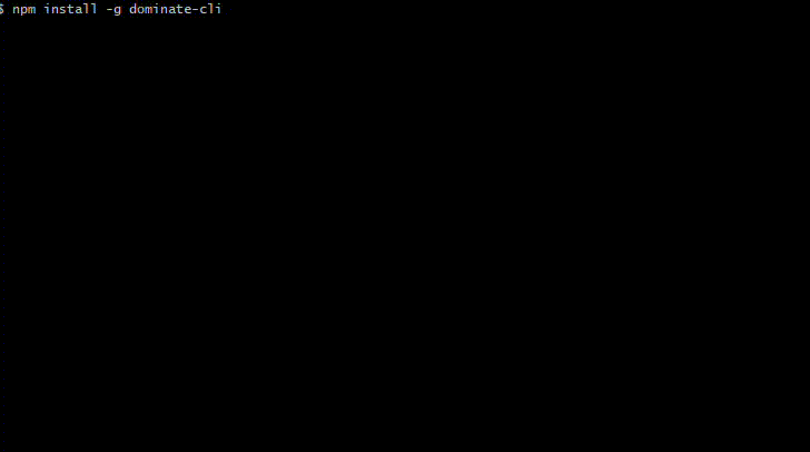 Dominate CLI Demo