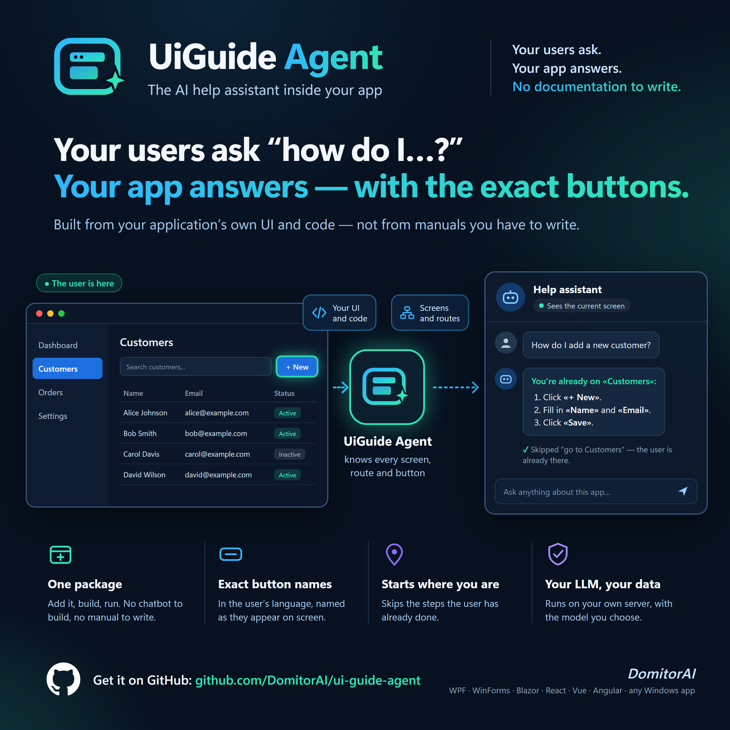 UiGuide Agent banner