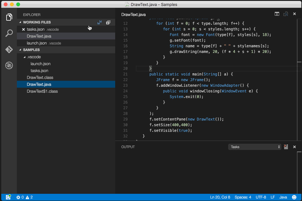 visual studio code java