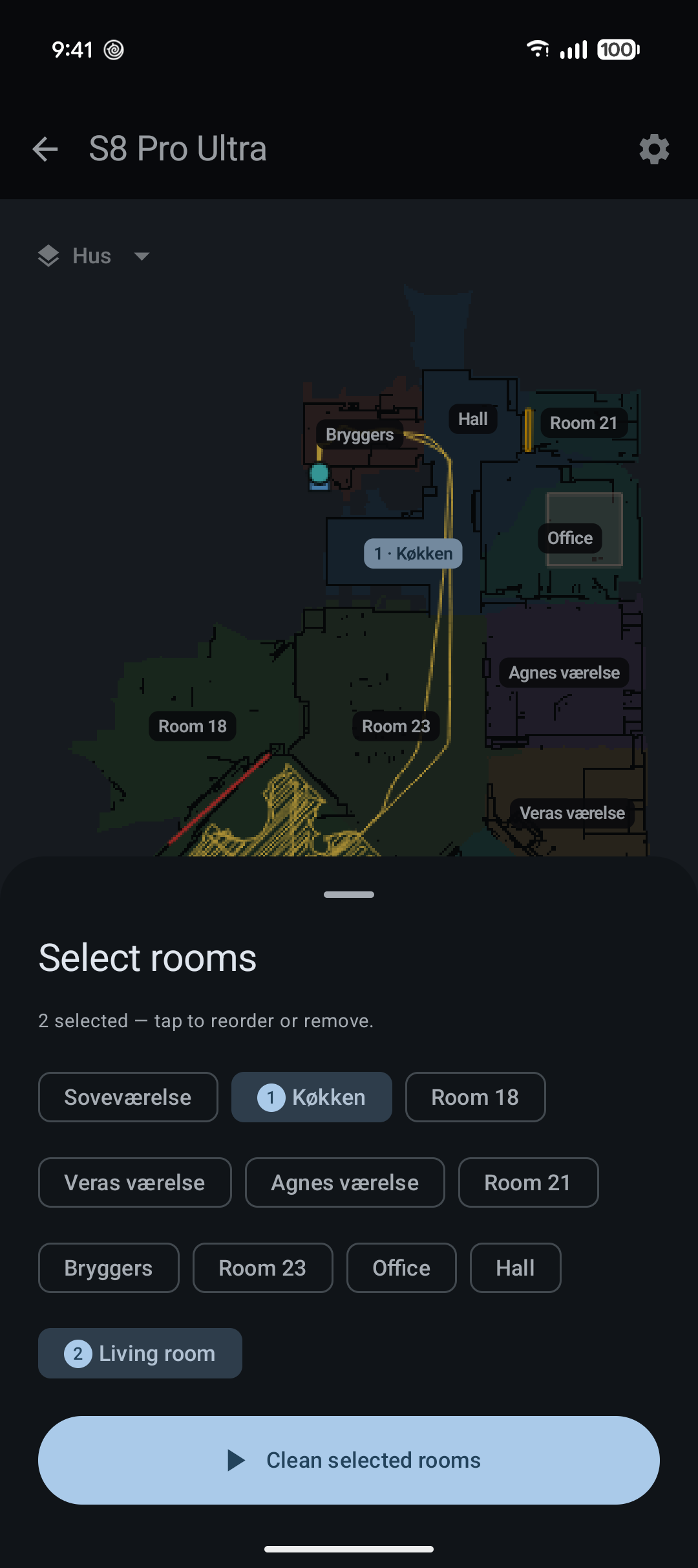Room selection