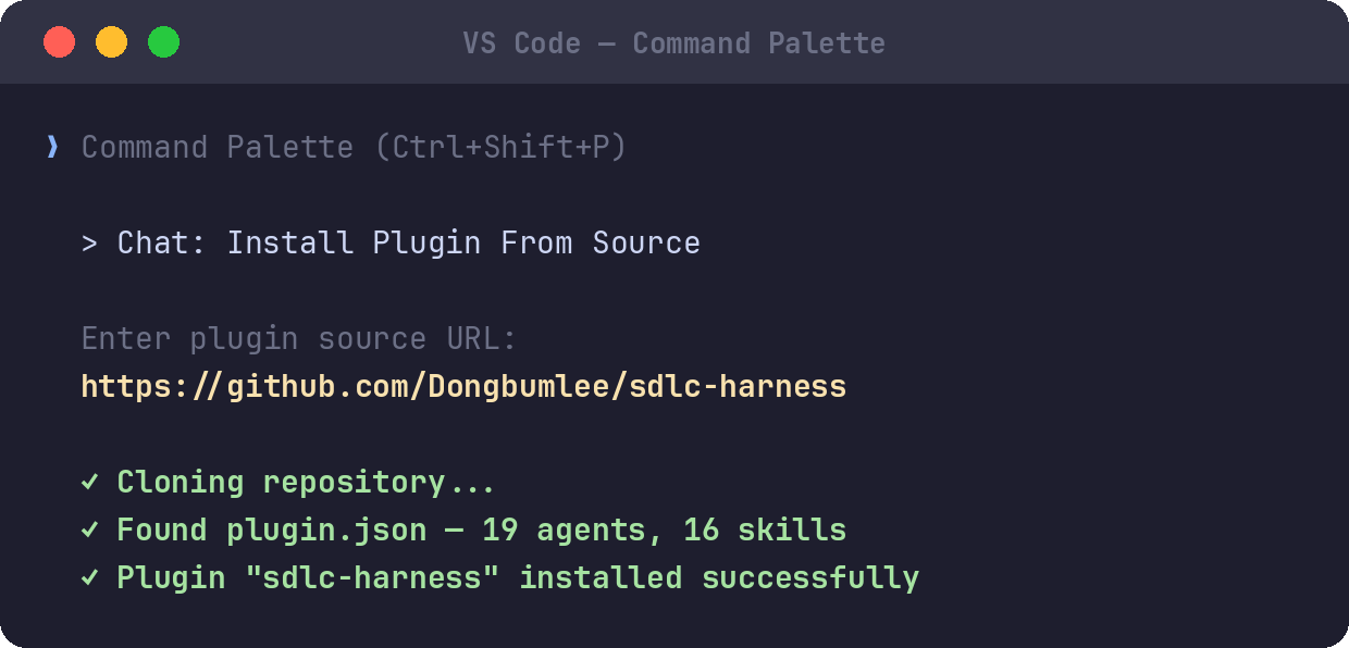 VS Code plugin installation