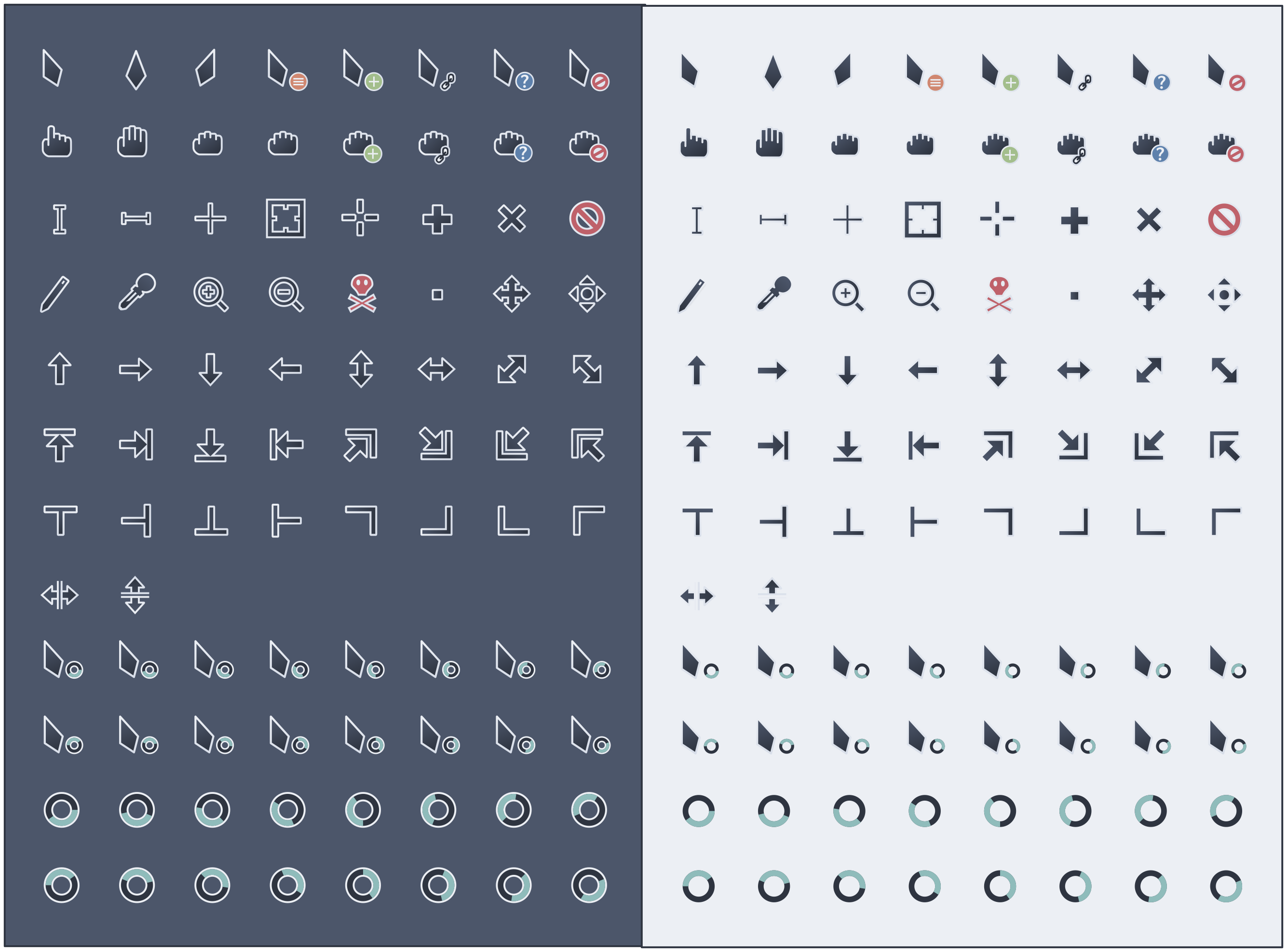 Nordzy dark icons