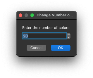 Number of Colors