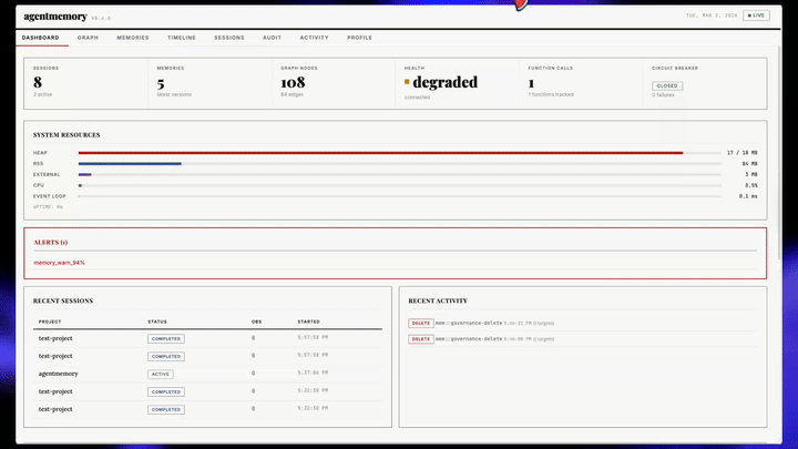agentmemory demo