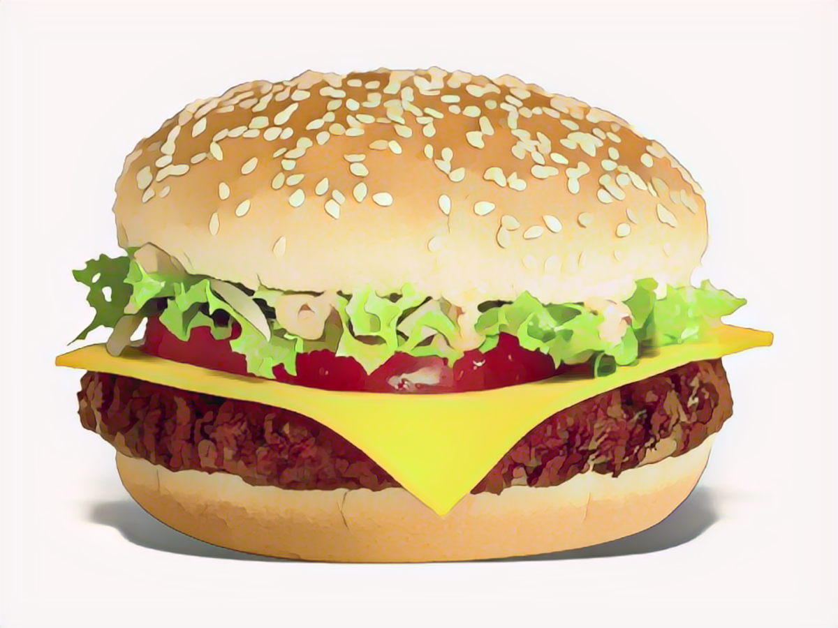 Burger cartoonized