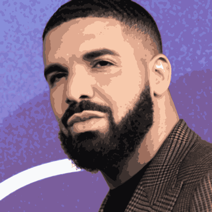 drake's face (k=15)