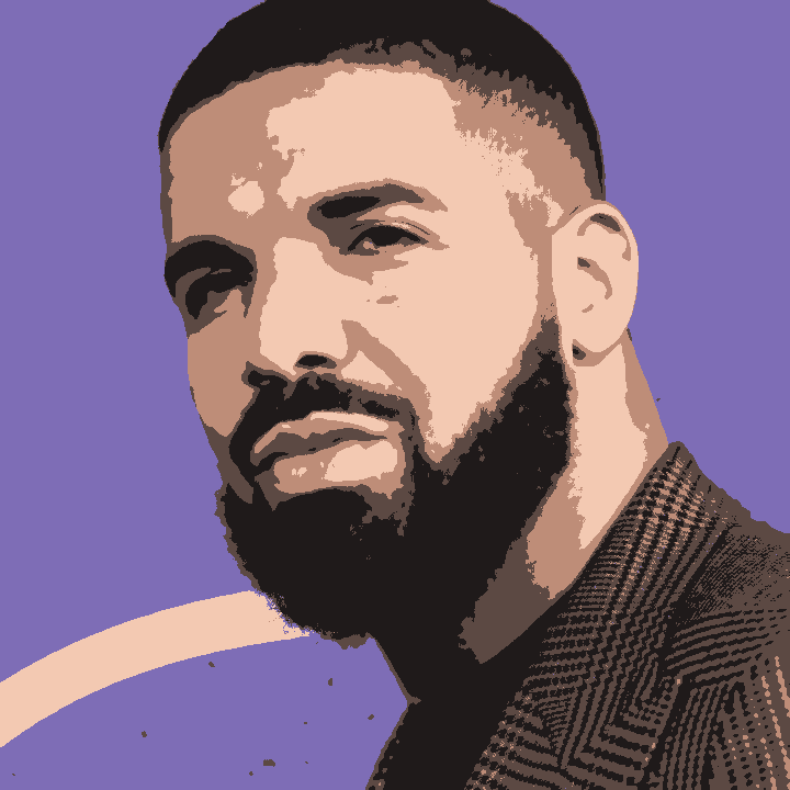 drake's face (k=5)