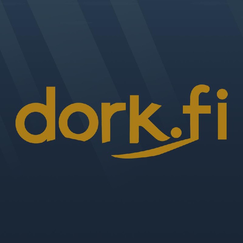 dork.fi logo on dark