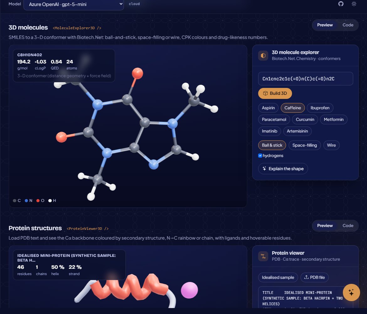 3D molecule explorer