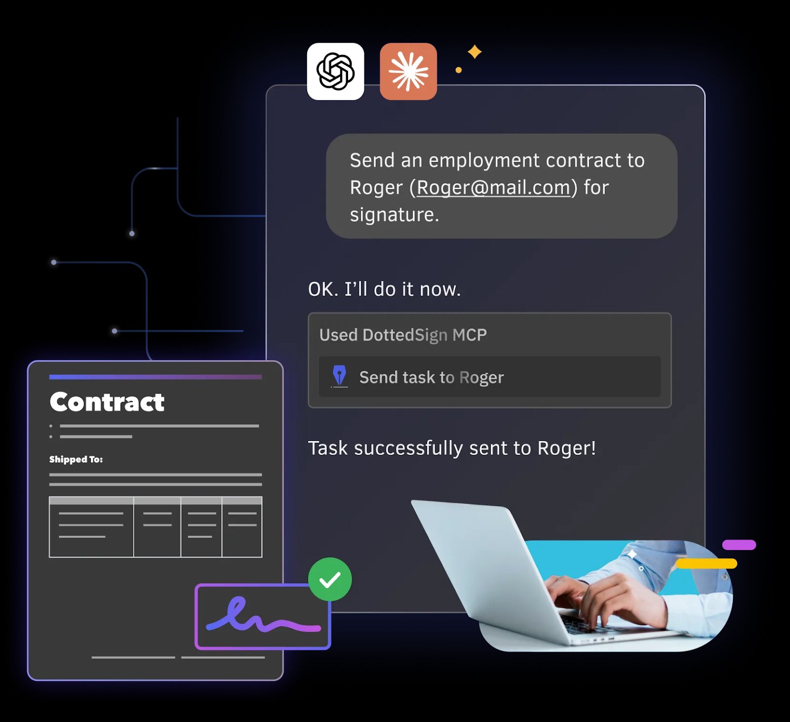 DottedSign MCP — manage eSignatures with your AI assistant