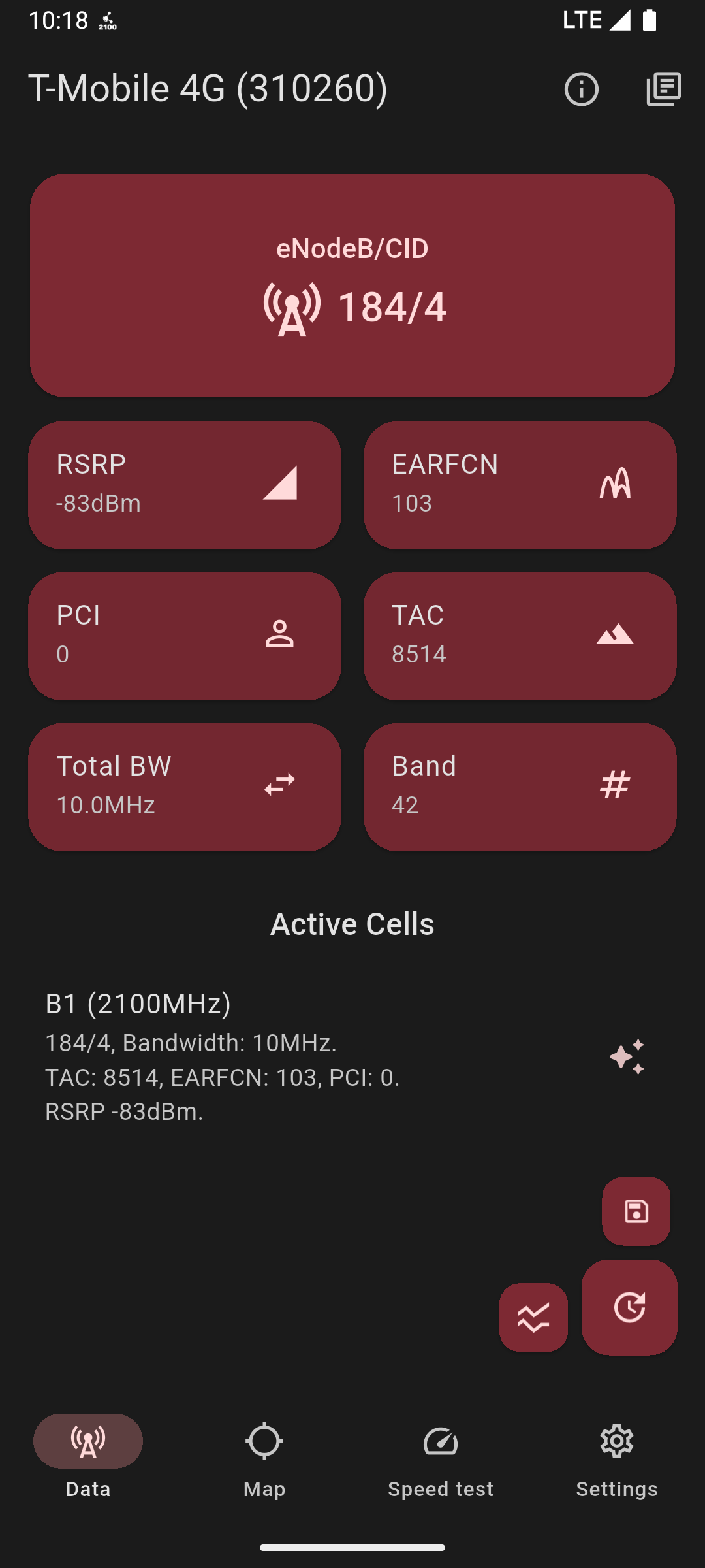 Dark home screen
