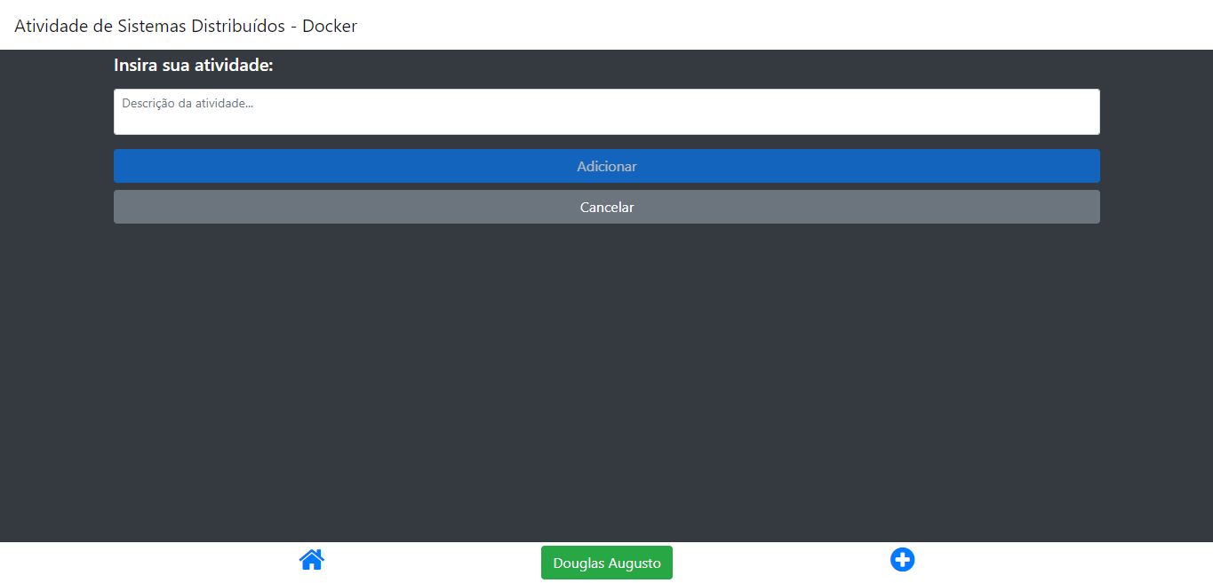 GitHub - DouglasAugustoJunior/CadastroAtividadeDocker: Atividade de ...