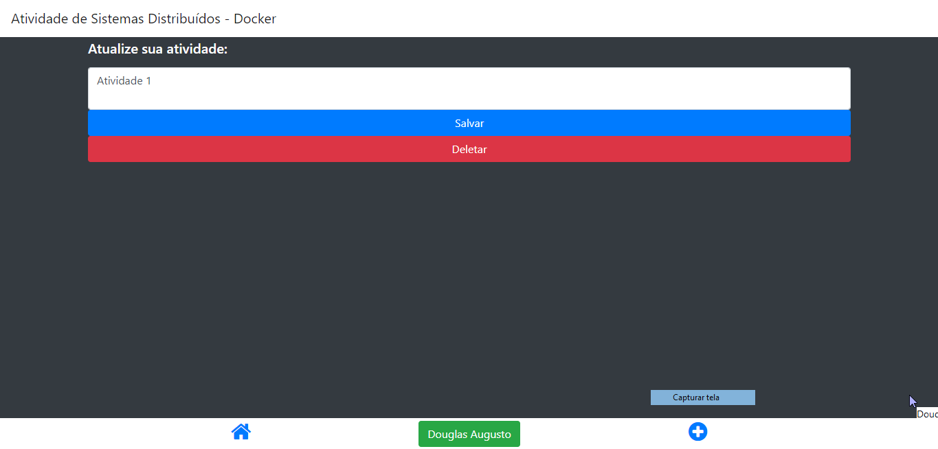 GitHub - DouglasAugustoJunior/CadastroAtividadeDocker: Atividade de ...