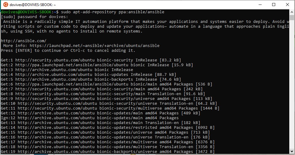 ANSIBLE Installation On WSL