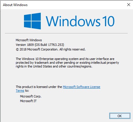 Windows Version with winver