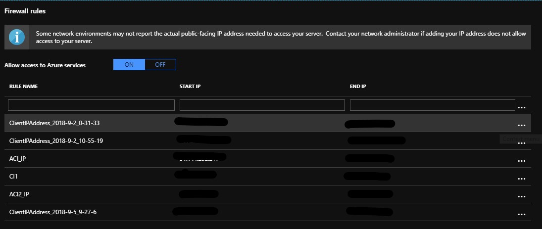 Azure PostgreSQL DB Firewall Configuration