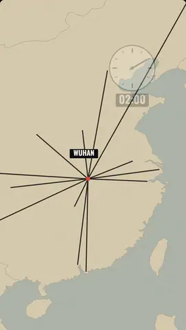 The Pandemic as a short: Wuhan closes at 10:00 while a clock and a counter run