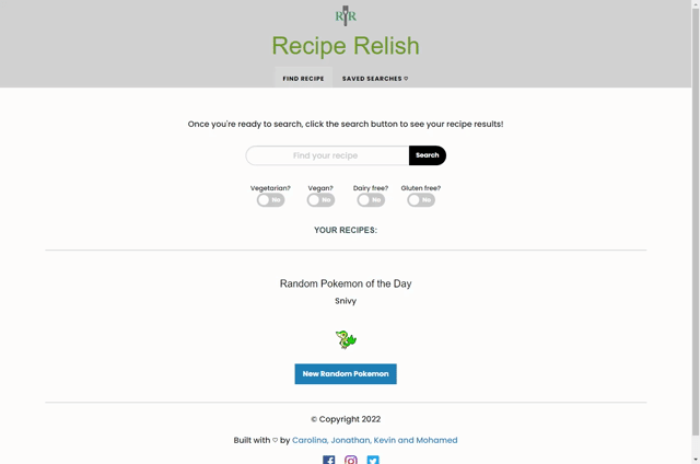 Recipe Finder Demonstration