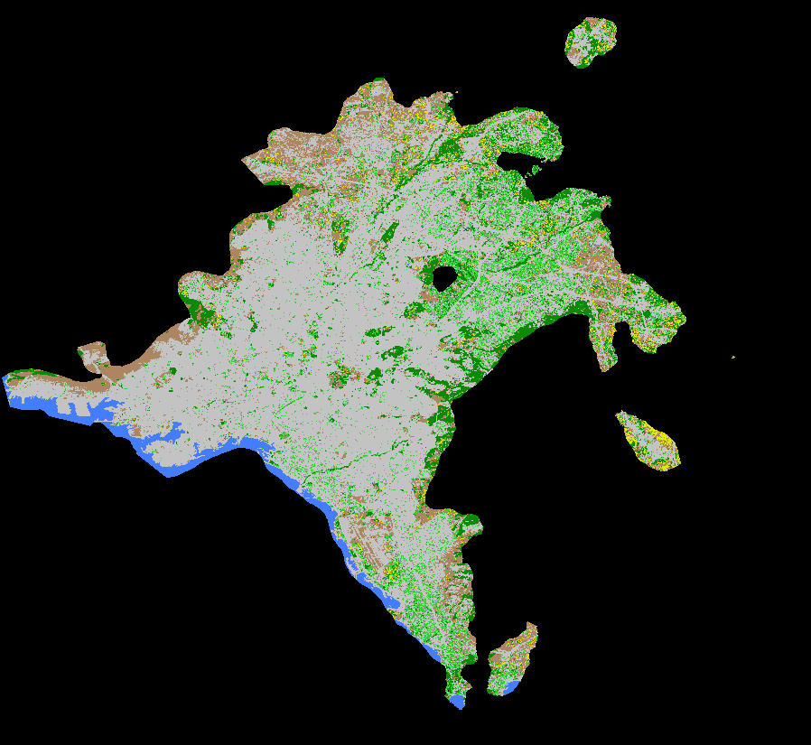 Athens land coverage 2022