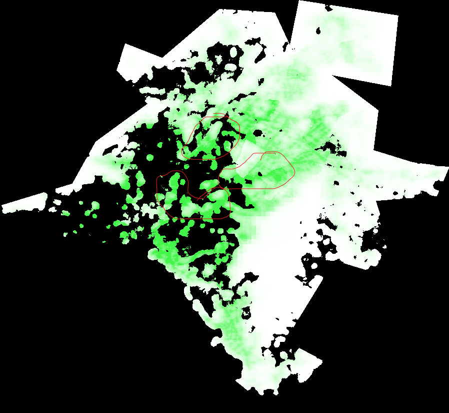 Population near Urban Green Spaces in Athens 2022 edited