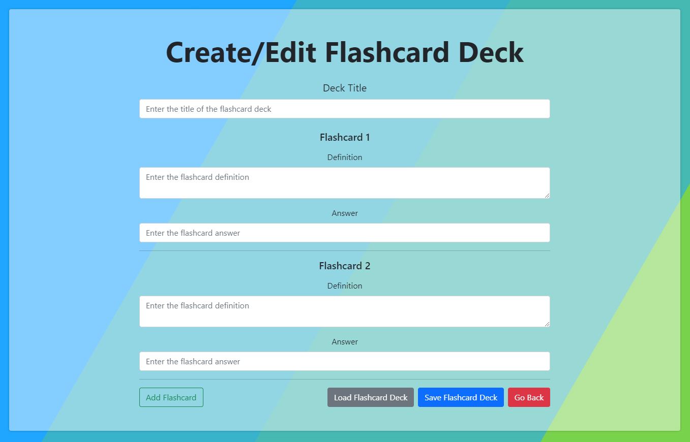 Flashcard Editor Image