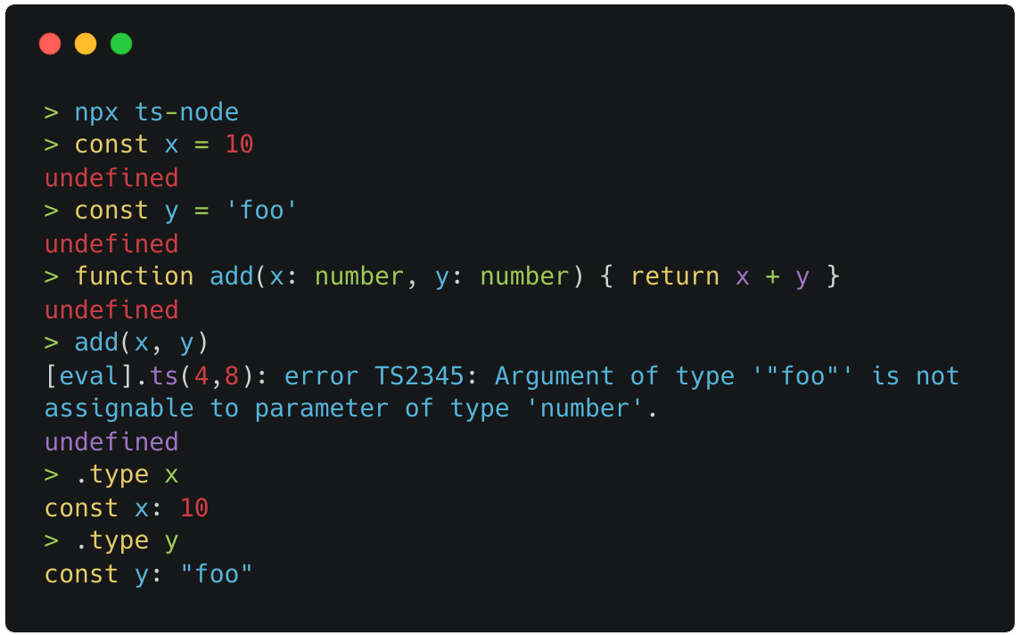 TypeScript REPL