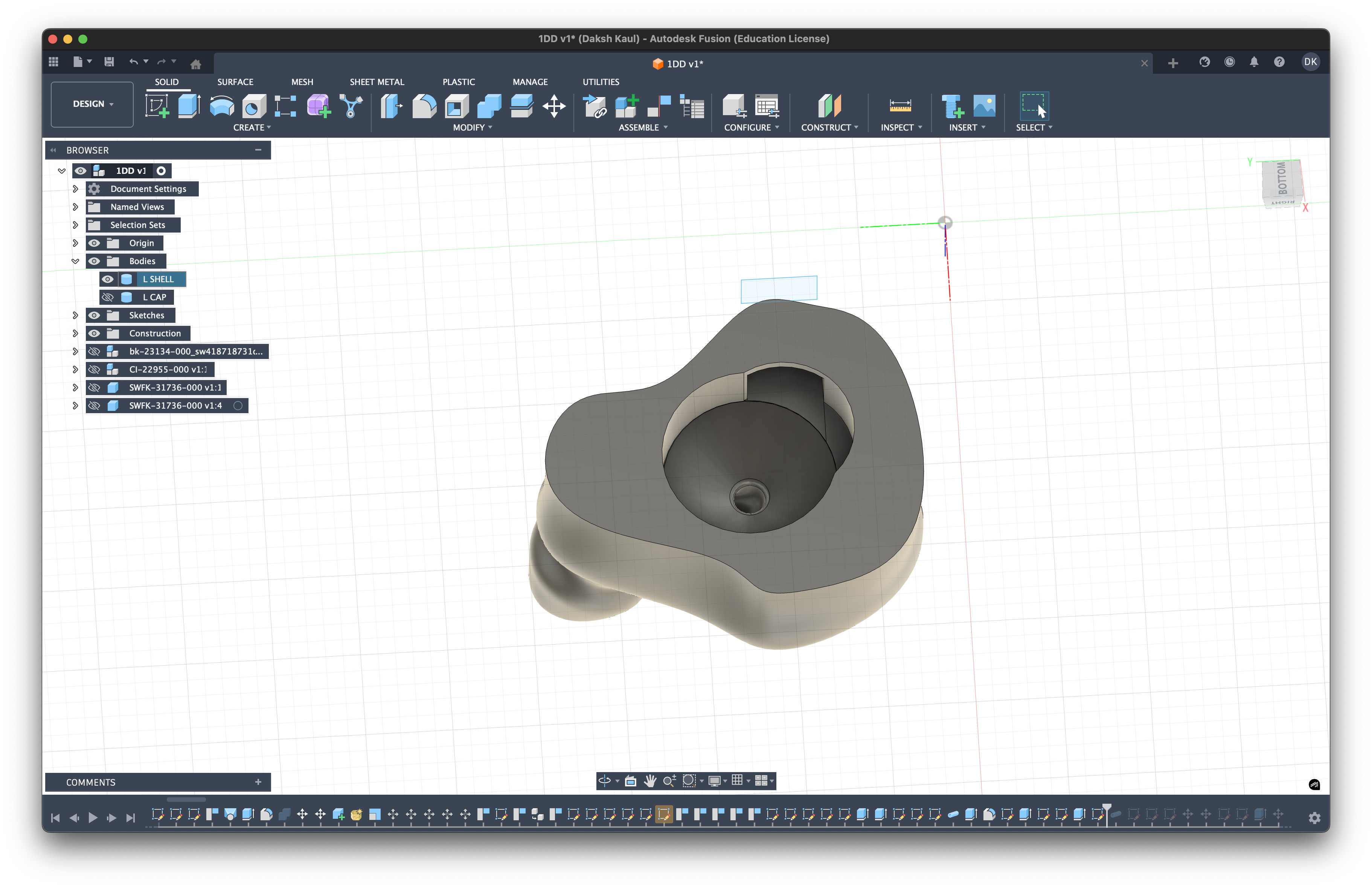 Shell Design Connector Extrusion