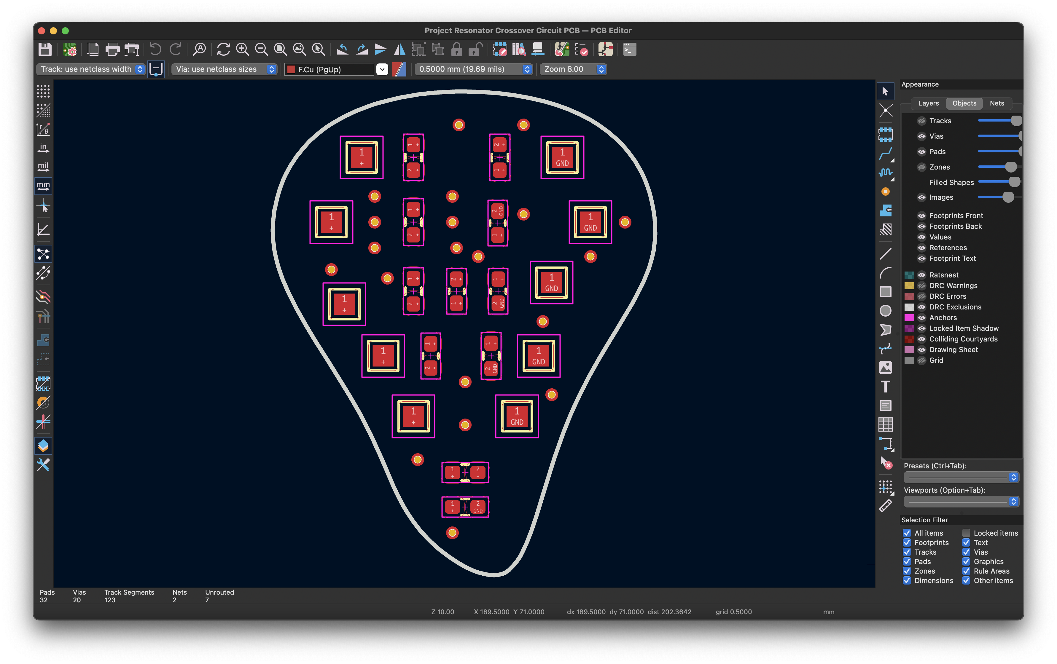 Project Resonator Crossover Placement