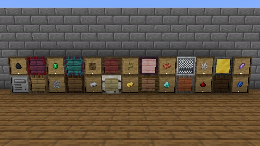 Every trim, between drawers