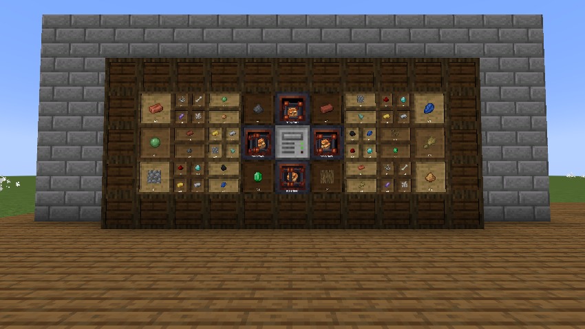 A wall of drawers around one controller