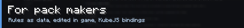 For pack makers
