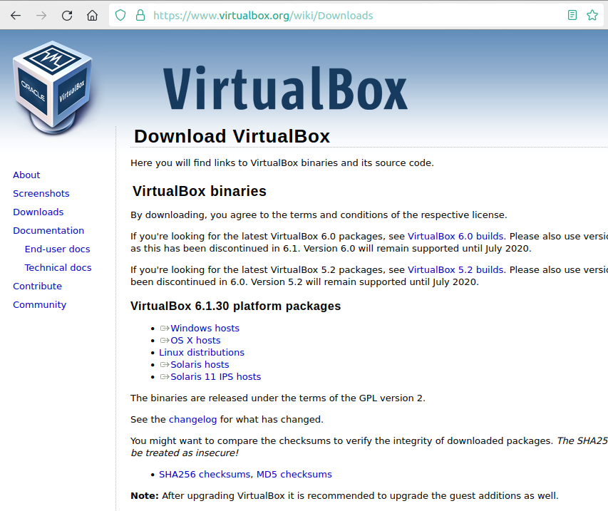 virtualbox