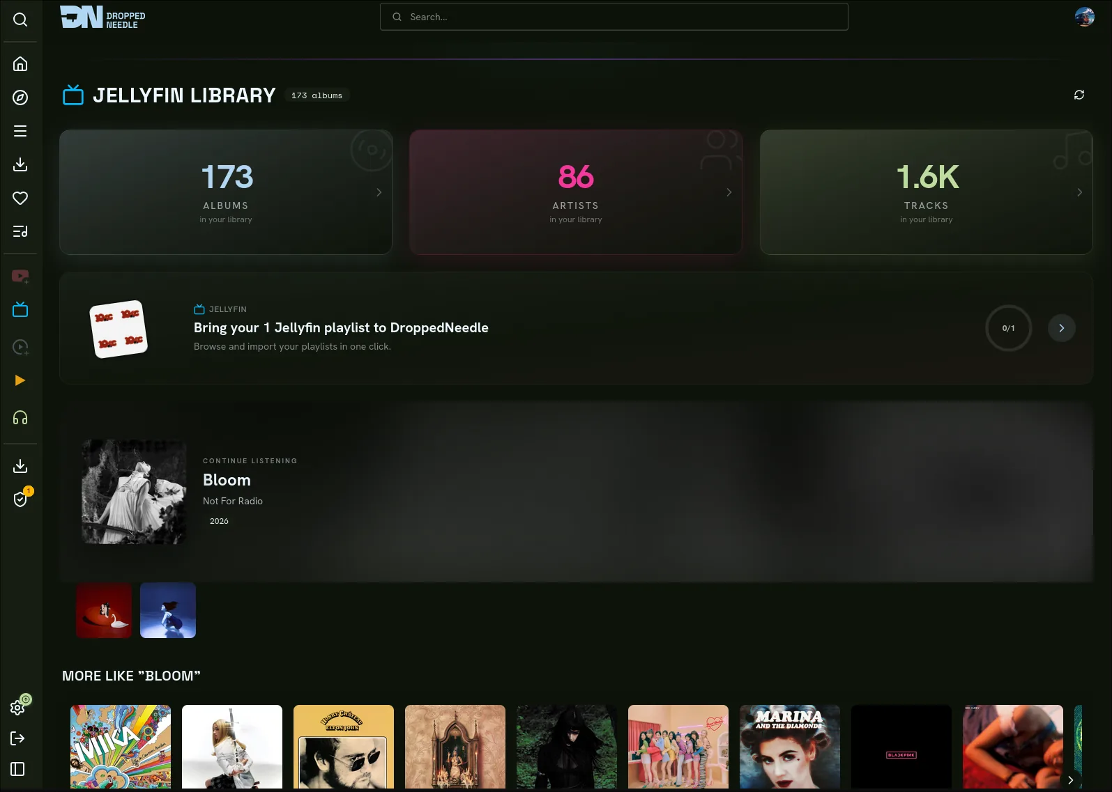 Jellyfin library view