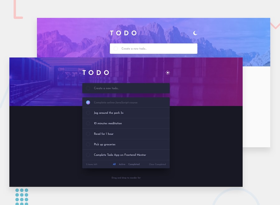 Todo app's screenshot