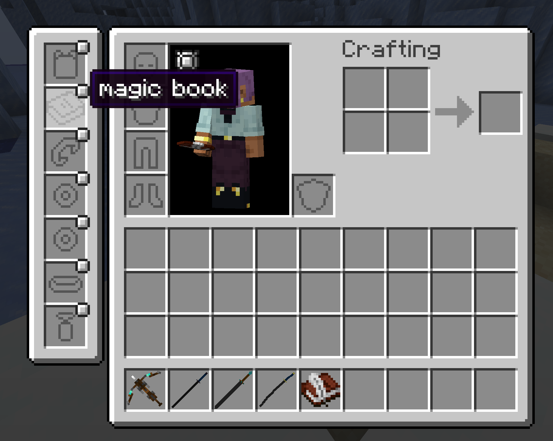 本スロット(magic book)の位置 / The "magic book" slot location