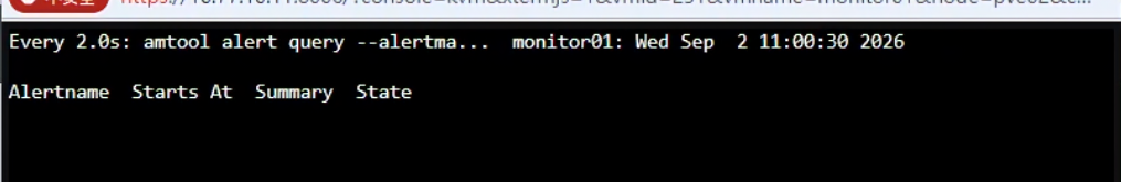 恢復後 Alertmanager Active Alert 清空