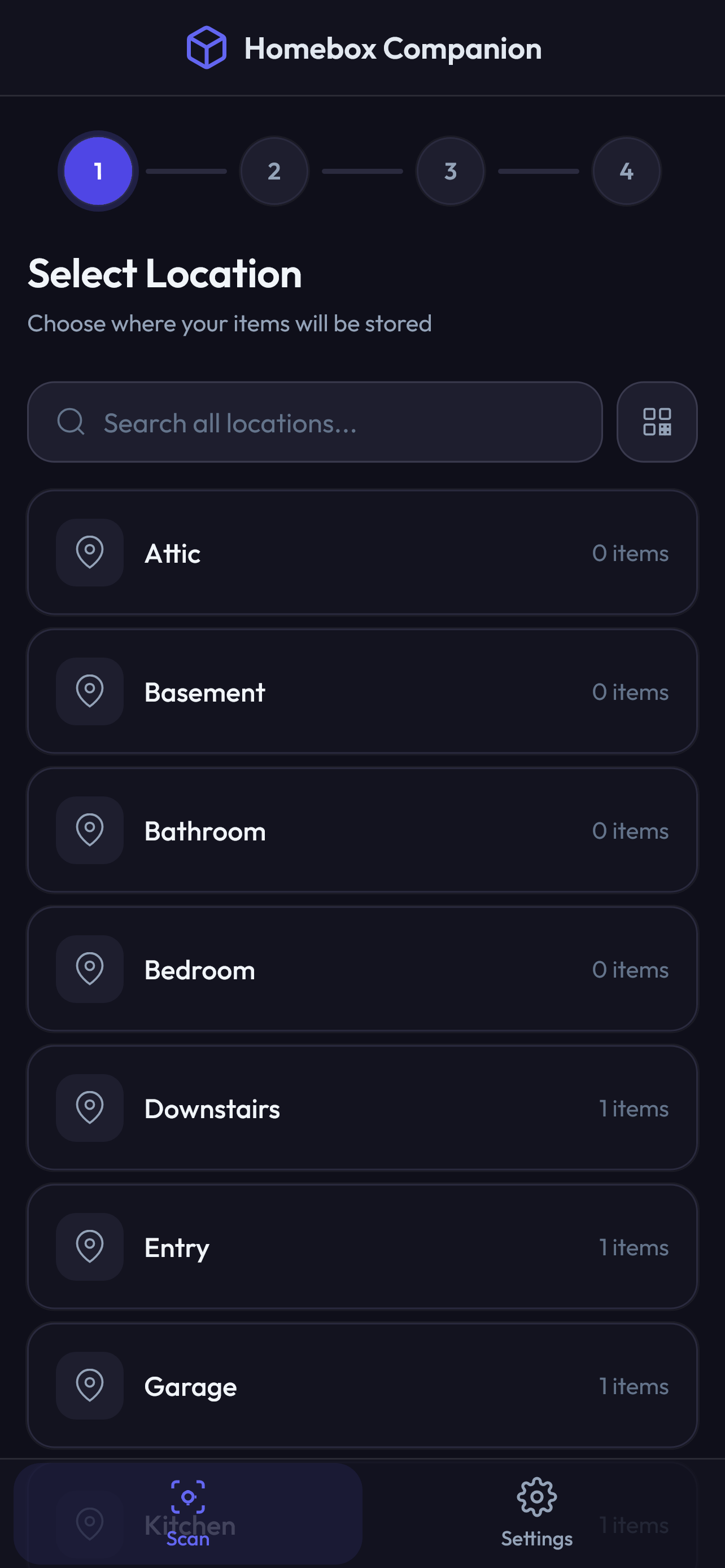 Select Location