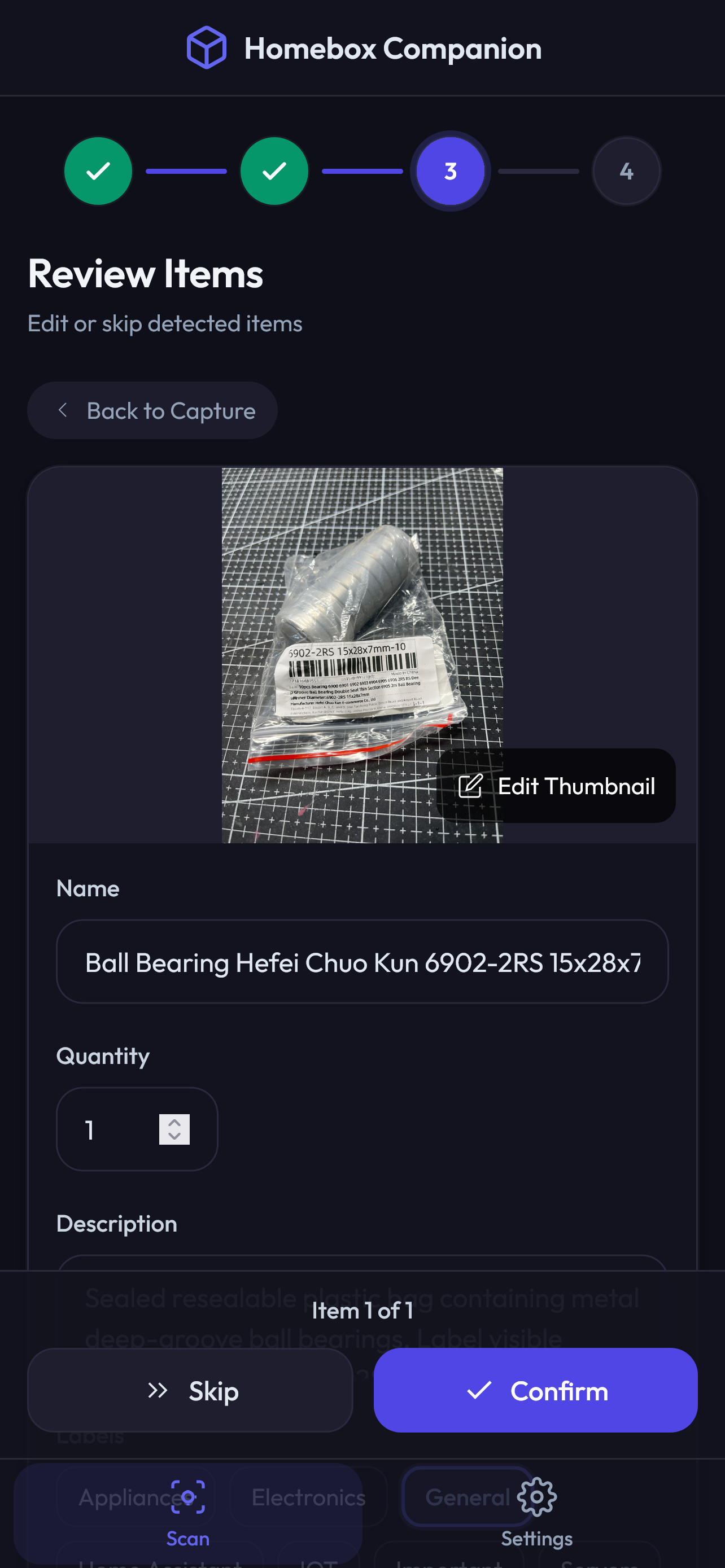 Review Items