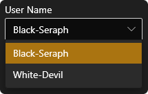 User Name List screenshot