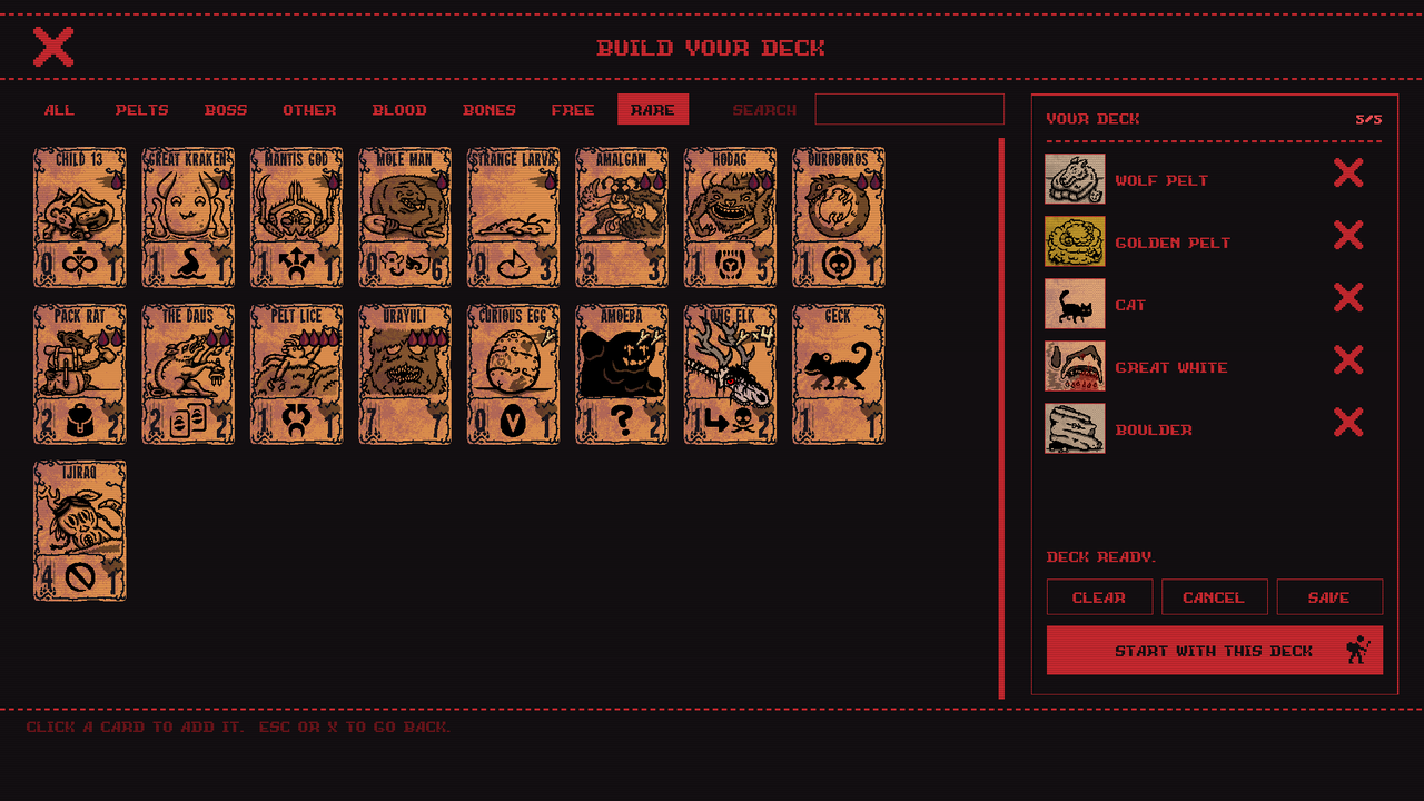 Rare cards