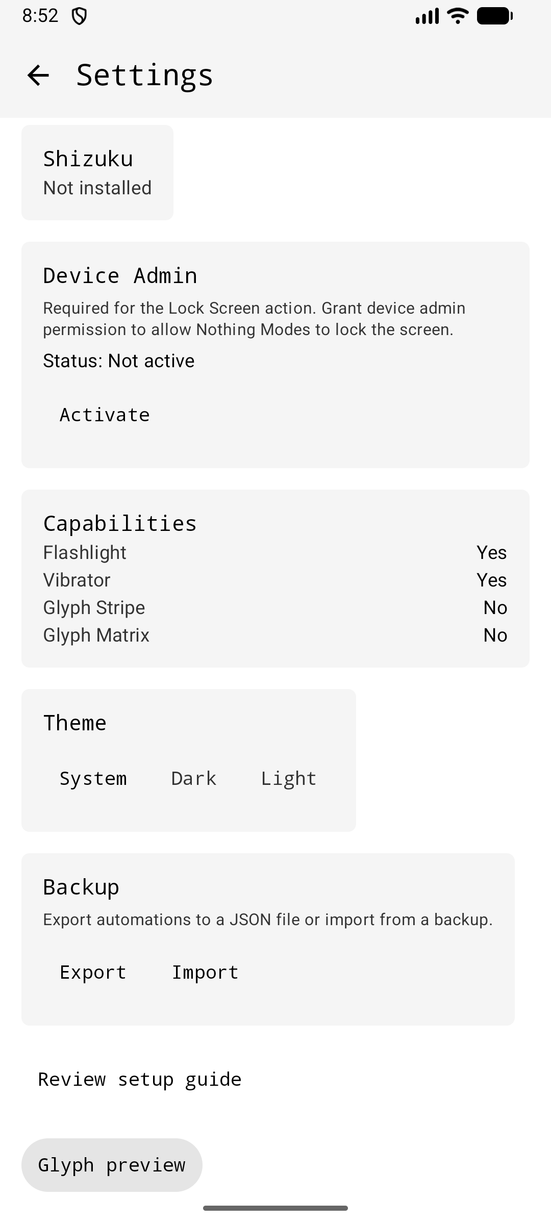 Nothing_Modes screenshot 1