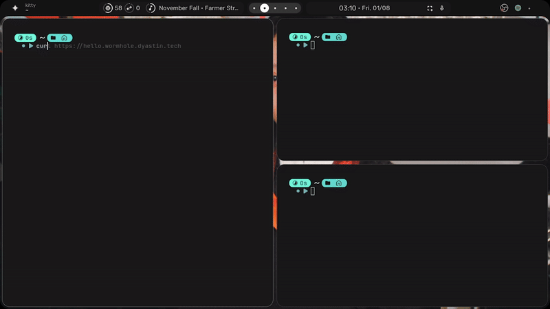 Wormhole demo