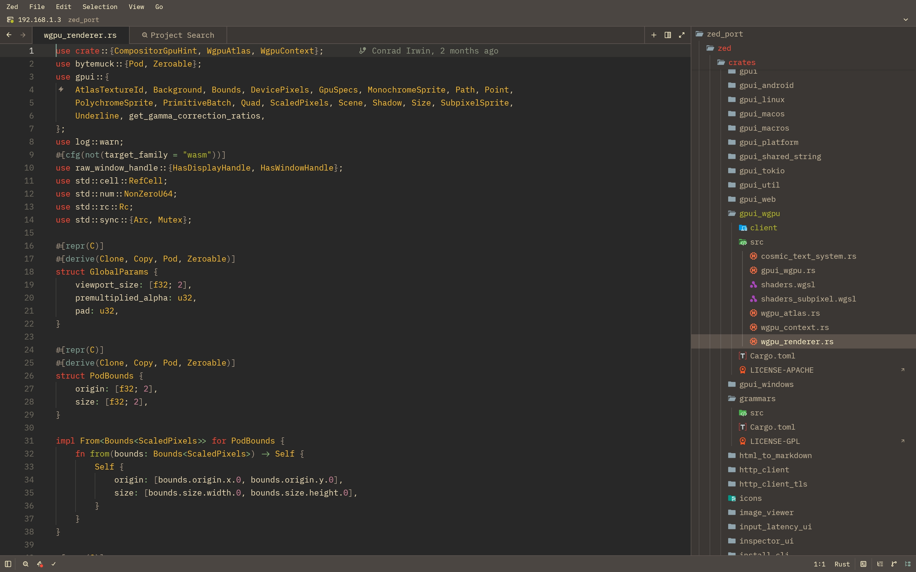 Remote SSH workspace