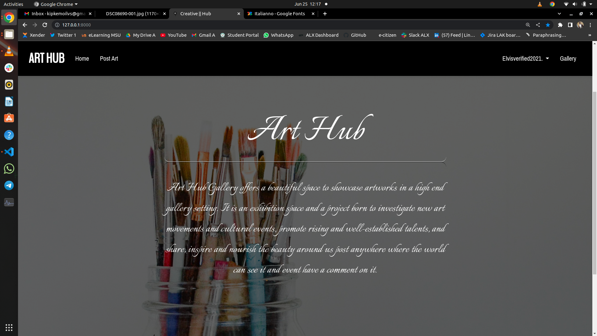 GitHub - DynastyElvis/Art-Hub: a website where artists may upload their ...