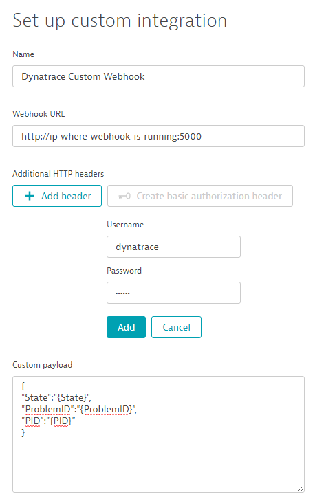 webhook bind information