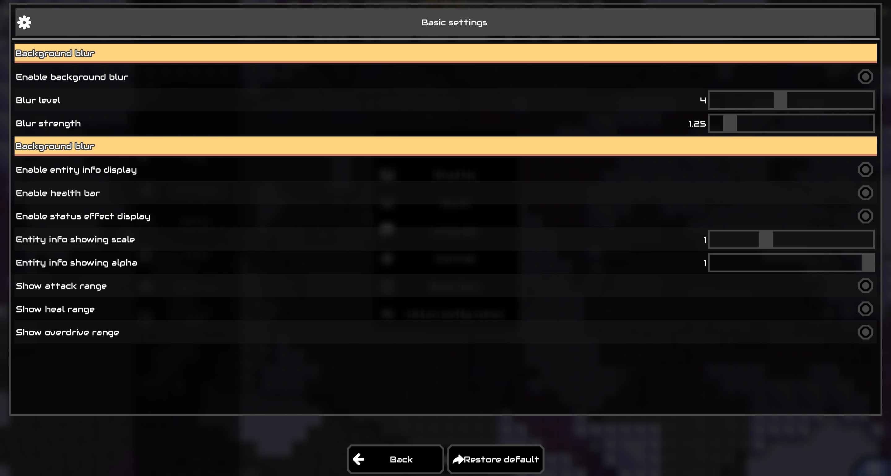 Configuration Interface