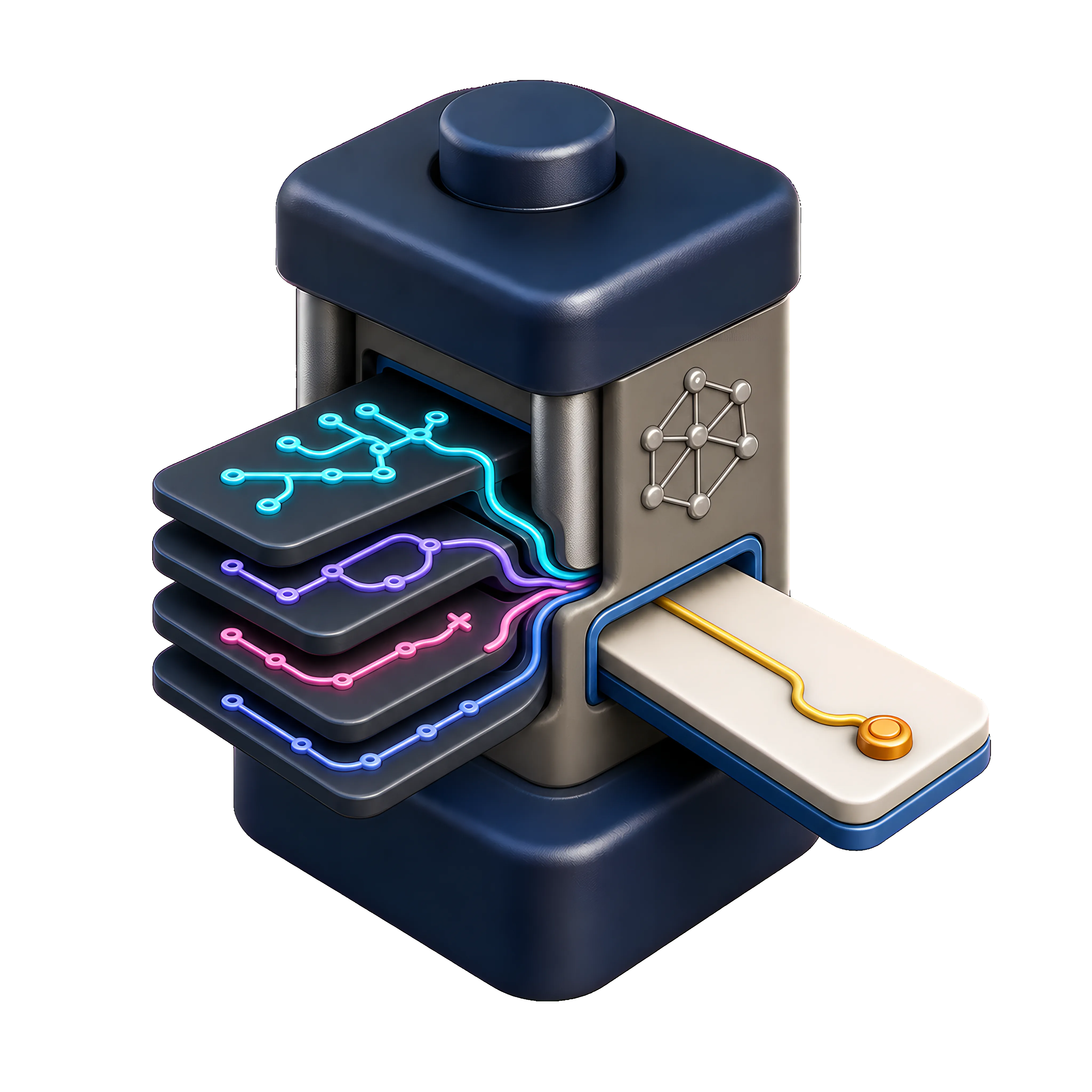 THOUGHTS logo : multiple reasoning traces compressed into one durable thought