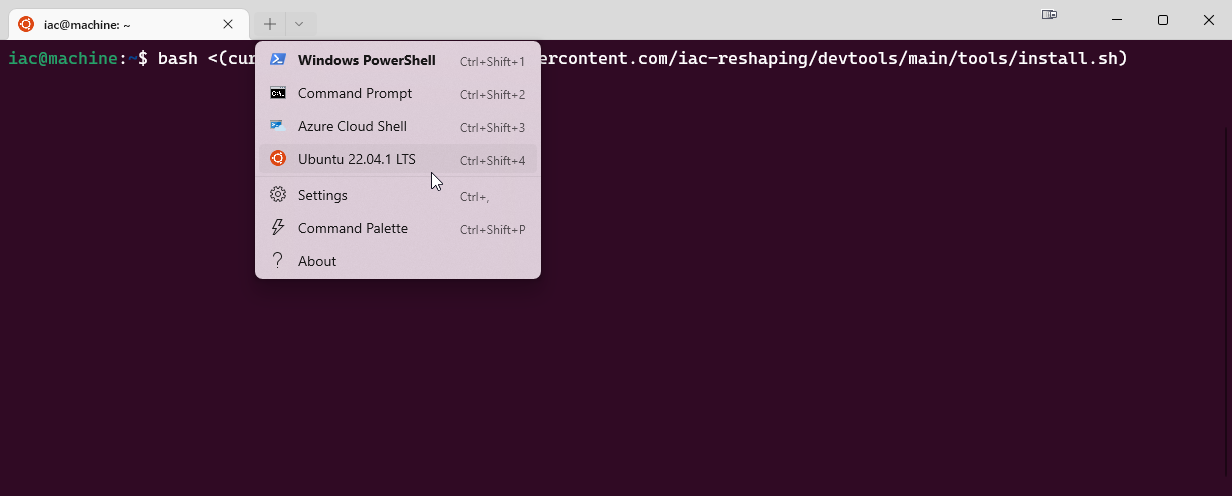 Opening a new Windows Terminal tab for Ubuntu