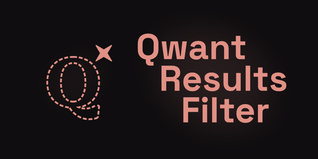 Qwant Results Filter